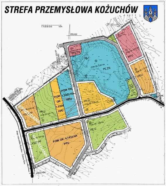 Rysunek 1 Strefa przemysłowa Kożuchów W obszarze miasta wyróżniają się dwie główne strefy przemysłowe, wschodnia w rejonie stacji PKP i północna.