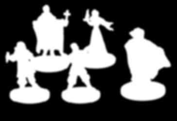 Przedmiotów święty 12 kart Walki Łowców 4 figurki Łowców 1 figurka Draculi 4