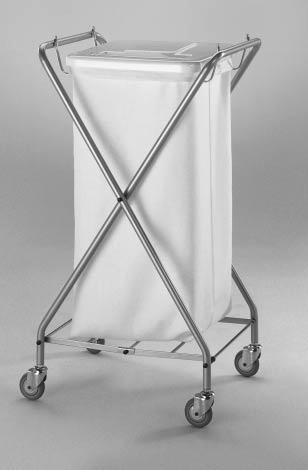wodoodpornej Stool: base: epoxy-powder-coated steel seat made of laminated board, water-resistant WBB-02 Wózek do brudnej bielizny: 2 worki foliowe o pojemności 120 l 2 pokrywy tworzywowe Linen