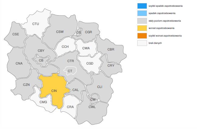 Raport z badania internetowych ofert pracy dla województwa kujawskopomorskiego zawierają informację dotyczące zawodu inżynier budownictwa-budownictwo przemysłowe.