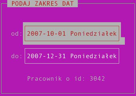 b) tryb dwunastogodzinny oznacza, że wygenerowany zostanie grafik pracy zmianowej, raz zero raz dwanaście godzin, stąd też należy określić czy pierwszy dzień kwartału zaczynamy od 0 czy od 12.