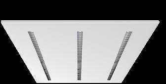 14 38 14 38 14 38 14 38 SYSTEM MODERNA 2 Oprawa dostropowa lub kładziona na ruszcie OBUDOWA: blacha stalowa, lakierowana na biało RASTER: blacha aluminiowa MIRO, paraboliczny ZASILACZ: elektroniczny,