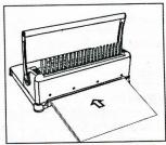User s guide OPUS MaxiBingo er The documentation is ready. If needed it can be opened and closed once again From back of the machine there are 4 knives for punching paper.