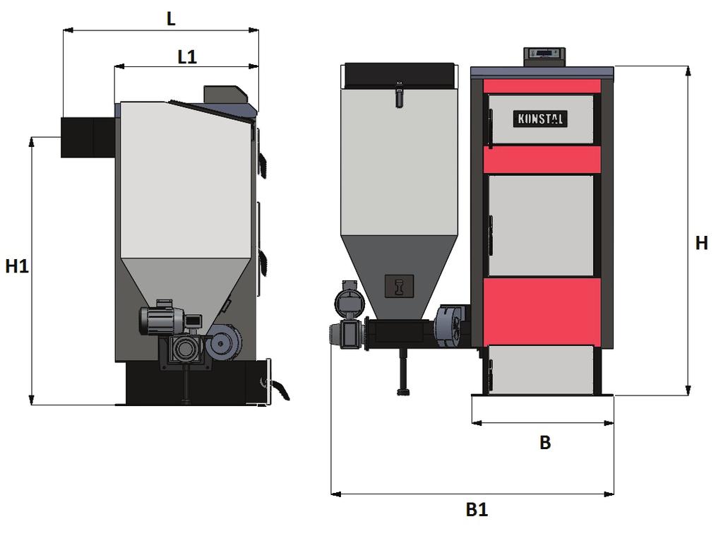 Konstal Cennik 2016 6 Dane techniczne kotłów SKAM-P SKAM-P o mocach 10-350 kw Znamionowa moc cieplna kw 10 15 20 25 40 50 65 80 100 150 200 250 300 350 Powierzchnia ogrzewalna m2 1,2 1,7 2,1 2,5 4,2