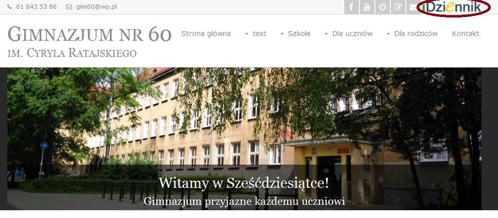 DZIENNIK ELEKTRONICZNY INSTRUKCJA DLA UCZNIA 1. BEZPIECZEŃSTWO Po wpisaniu adresu dziennika (https://iuczniowie.progman.pl) lub wybraniu przycisku na stronie internetowej szkoły www.gimnazjum60.