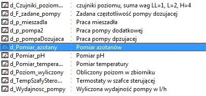 2.5 Rejestracja przebiegów analogowych i cyfrowych. Wizualizacja na komputerze PC stale rejestruje wybrane sygnały analogowe i cyfrowe.