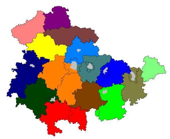 15 Grup Działania LEADER w Turyngii Altenburger Land Eichsfeld Gotha-Ilmkreis-Erfurt Greizer Land Henneberger Land Hildburghausen-Sonneberg