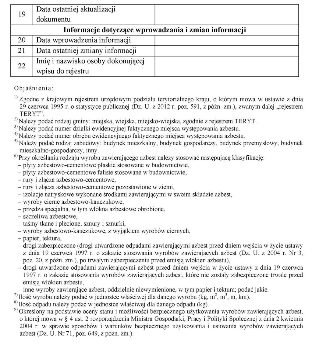 Program usuwania wyrobów