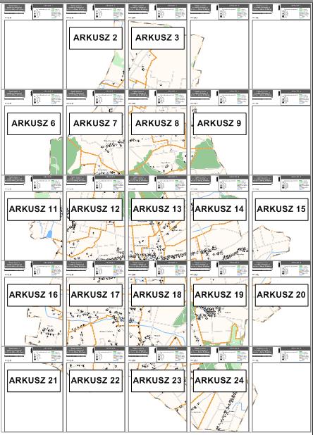 Mapa nr 1 Szczegółowa mapa rozmieszczenia wyrobów