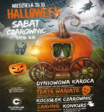 Z okazji święta duchów 30 października w godzinach 13:00-19:00 galerią Cuprum Arena zawładną prawdziwe czarownice! Atrakcji dla młodszy, jak i starszych na pewno nie zabraknie.