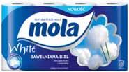 Płatki kosmetyczne Carrefour 100% bawełny 10 1 Papier toaletowy MOLA 8 rolek bawełniana biel, lawenda 6 Ręcznik papierowy Carrefour JUMBO 500 listków 7 Maszynka do golenia +
