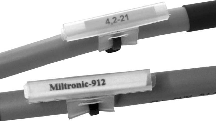 Systemy oznaczania produktów MINI System ÖLFLEX oznaczniki kołnierzowe z opaską kablową Podwyższona ochrona przed zarysowaniami Ciągłe użytkowanie dzięki montażowi za pomocą opasek kablowych Odporna