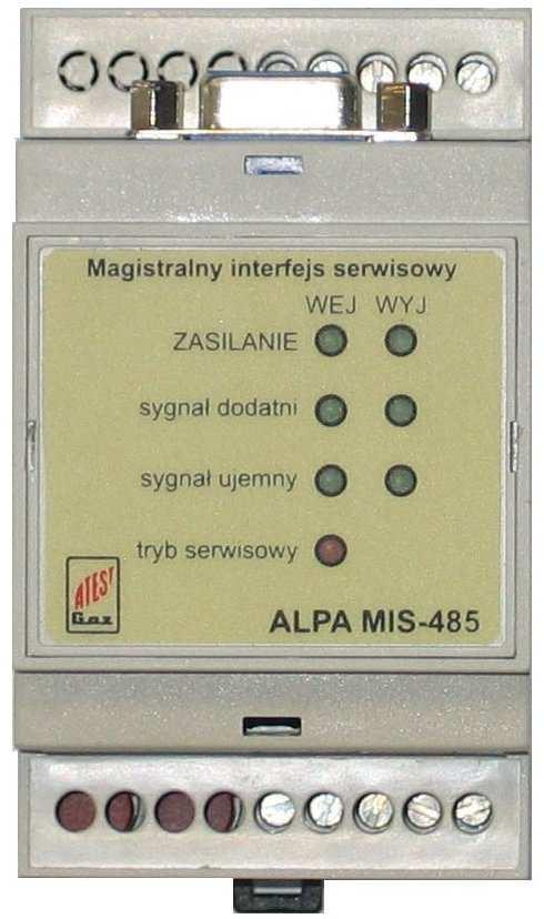 SYSTEM DETEKCJI GAZÓW ALPA MIS-485