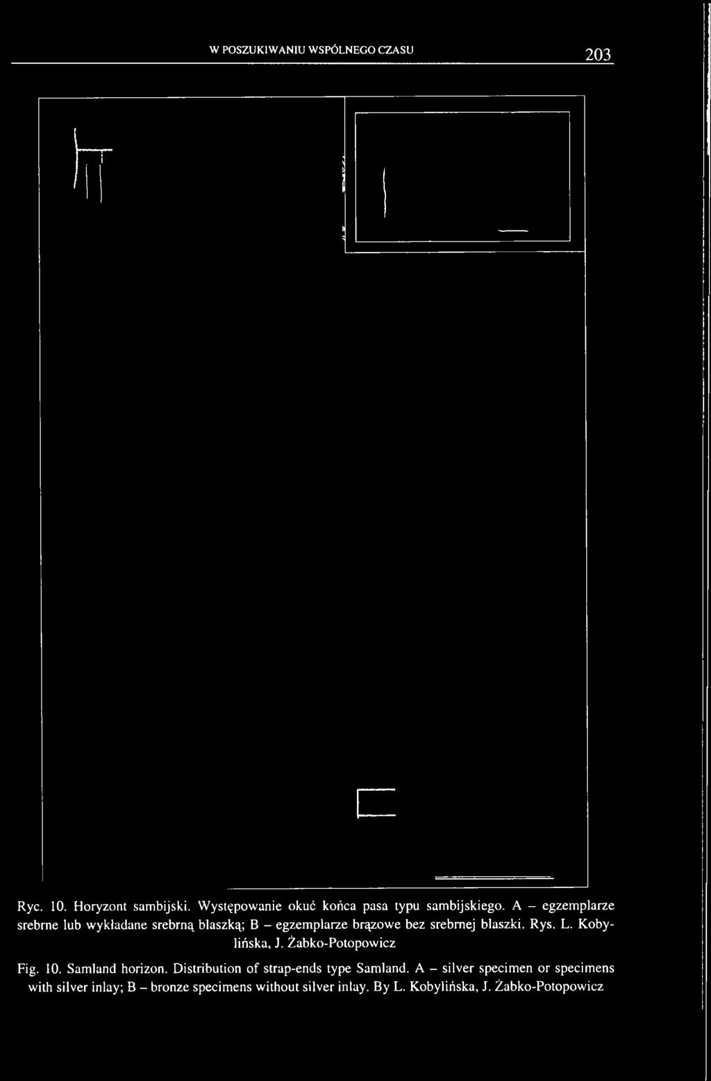 Kobylińska, J. Żabko-Potopowicz Fig. 10. Samland horizon. Distribution of strap-ends type Samland.