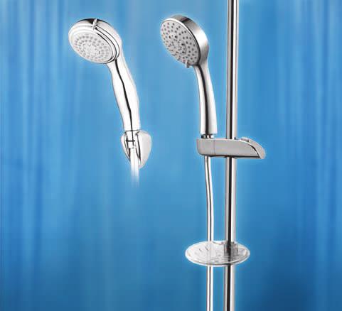 Akcesoria natryskowe Zestawy prysznicowe, rączki natrysku i inne akcesoria prysznicowe marki Alterna utrzymane są w klasycznej stylistyce.