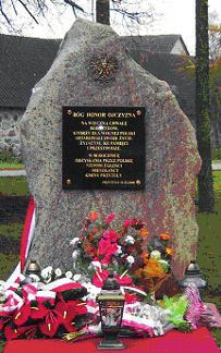 wytyczonym w 1805 roku, Pomnik upamiętniający