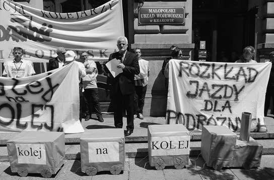 Zgromadziła ona kolejarzy związkowców z Solidarności reprezentujących różne spółki i zakłady.