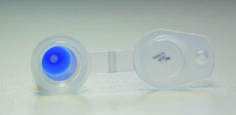 8b. Silica membrane column w obecnoœci kontroli pozytywnej (DNA o znanym genotypie) oraz kontroli negatywnej (próba odczynnikowa), otrzymuj¹c prawid³owe dla nich wyniki.