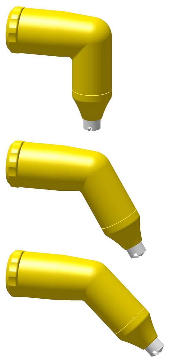 OptiGun GA03 ustniki kątowe A Ustnik kąt. PA03-90 kompletny 1009 139# B Ustnik kąt. PA03-60 kompletny 1009 138# C Ustnik kąt.