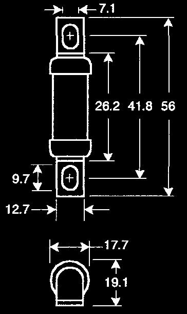 ~0kA / 0kA Napięcie znamionowe: ~0V / V Charakterystyka ar Zastosowanie: Wkładki systemu BS przystosowane są do mocowania śrubowego bezpośrednio do szyn