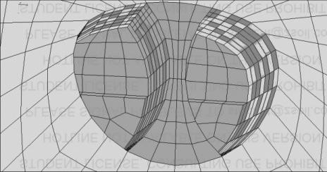 Numerical model of a preliminary lining [7] Zgodnie z założeniami opisanymi w rozdziale 4 ze względu na słabe warunki gruntowe oraz duży przekrój tunel będzie drążony z podziałem przekroju
