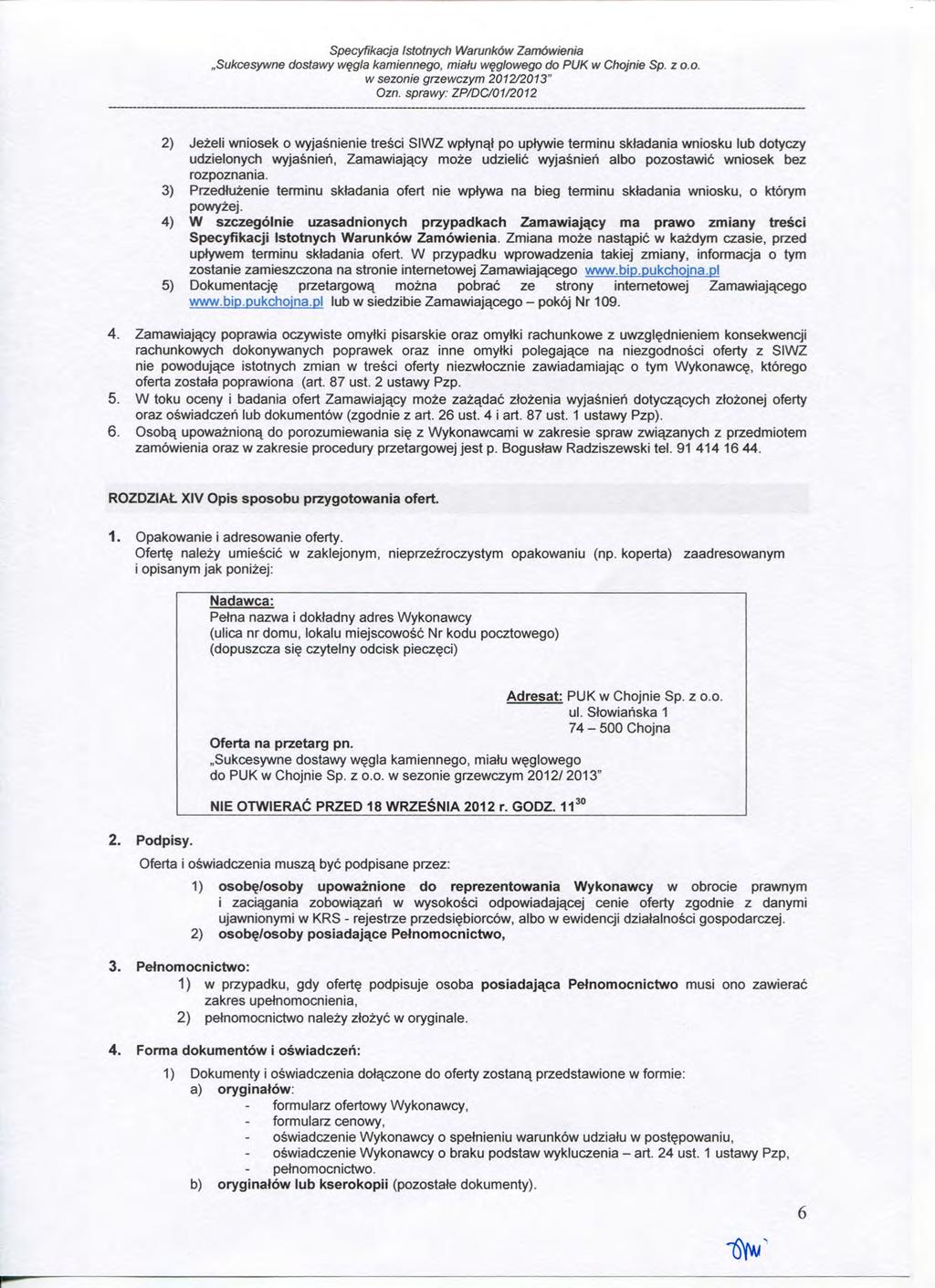 Specyfikacja Istot