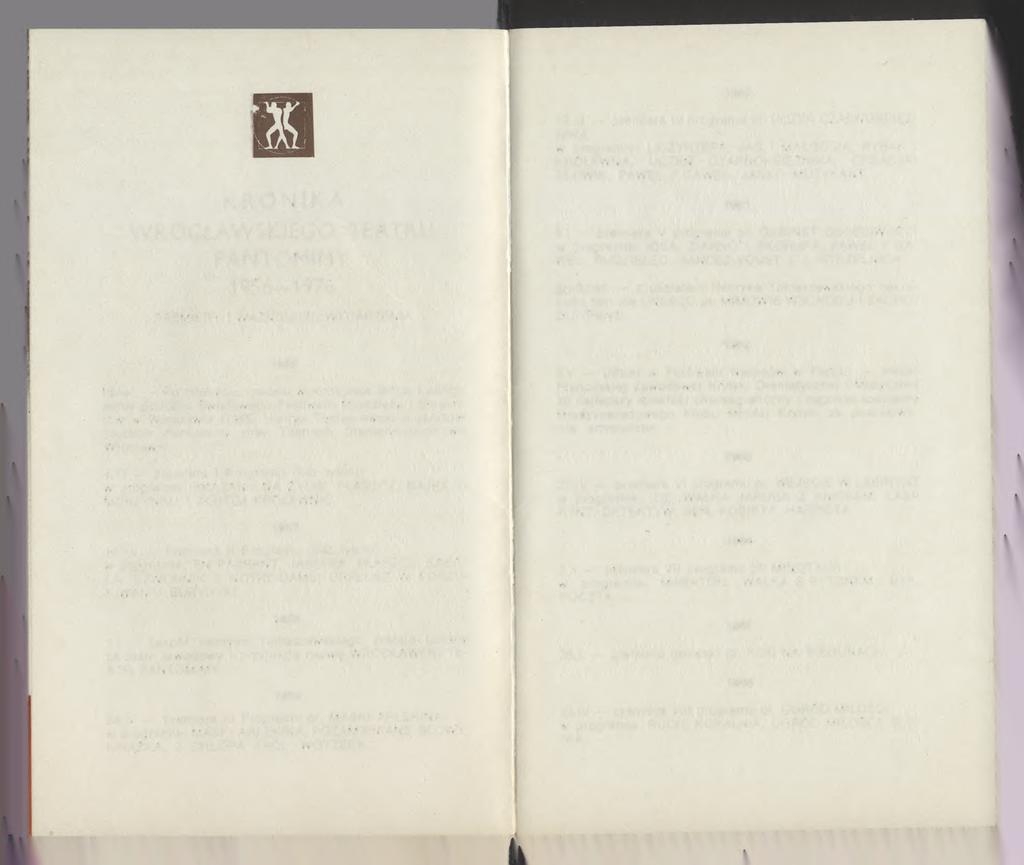 1960 19.111 premiera IV programu pt. UCZEŃ CZARNOKSIĘŻ- NIKA w programie: LICZYRZEPA, JAS I MAŁGOSIA, RYBAK I KRÓLEWNA, UCZEŃ CZARNOKSIĘŻNIKA, CESARSKI SŁOWIK, PAWEŁ I GAWEŁ, JANKO MUZYKANT.