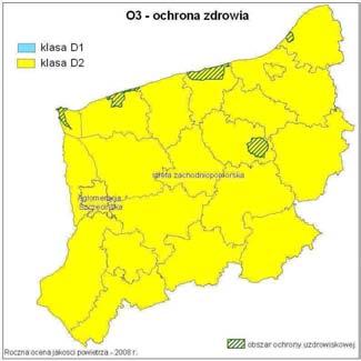 na 4 stanowiskach w województwie: w Szczecinie, w Koszalinie, w Świnoujściu i w Szczecinku. Podobnie jak w latach poprzednich, pomiary w 2008 r. wykazały bardzo niskie stęŝenia ołowiu (Tabela I.1).