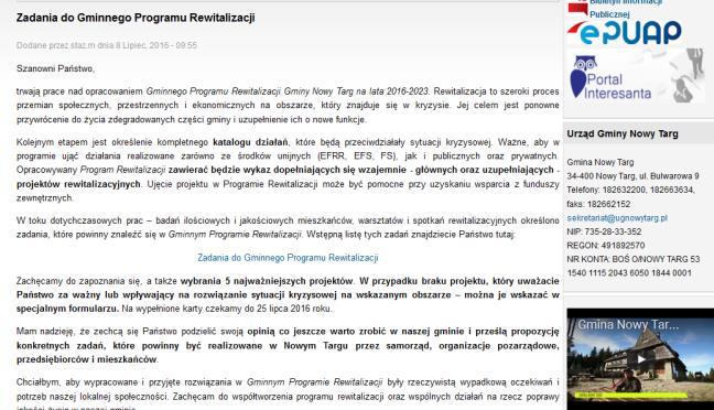 8. PRZEDSIĘWZIĘCIA REWITALIZACYJNE 8.1.