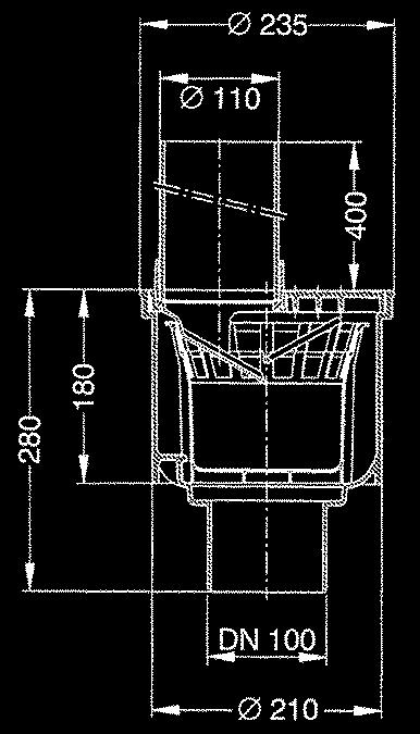 00 odp yw pionowy przepustowoêç 4,5 l/s Osadnik.