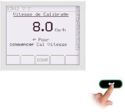 Vitesse de calibrage Km/h