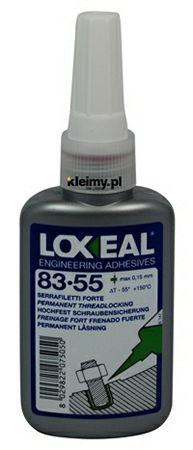 Loxeal 83-55, 50ml Kod Kleimy: lxl1010oo50k141y Cechy: Do gwintów, wysoka wytrzymałość, kolor czerwony, max do 0,15mm, leko zaolejone Cena netto: 53,57 PLN Loxeal 83-55 jest jednoskładnikowym