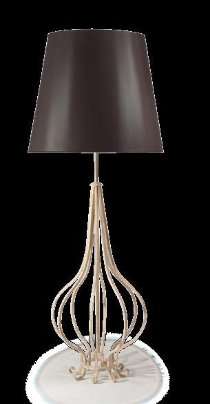 S E R I A L A M P C L A S S I C 1 2 7 Królowa wśród lamp De FERR. Klasyczna lampa o wysokości prawie 170 cm na podstawie wykonanej z wygiętych profili połączonych ze sobą w doskonałą całość.