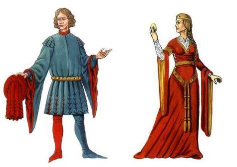 Kobiety zamężne osłaniały głowy chustami i przepaskami. Suknie były powłóczyste z długimi rękawami, często zakładano płaszcze. Tkaniny były bogato zdobione i drapowane, naśladowano styl bizantyński.