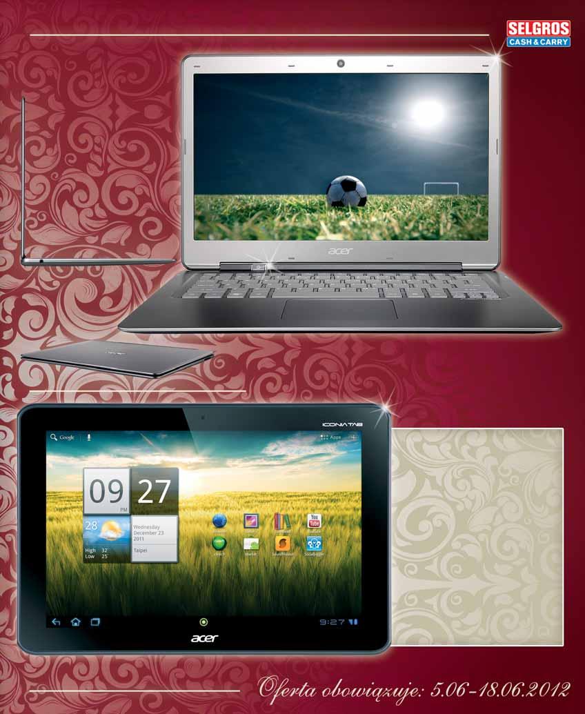 ACER ULTRABOOK S3-951-2464G procesor: Intel Core i5-2467m (1,6 GHz) matryca: LED 13,3 pamięć RAM: 4 GB dysk twardy: 500 GB +