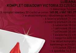 27 w skład kompletu obiadowego wchodzi: - 6 talerzy płytkich 21 cm - 6 talerzy płytkich 26 cm - 6 salaterek 18 cm - 1 półmisek 28 cm - 1 półmisek 32 cm - 1
