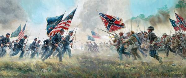 Unii a drugi po stronie Konfederacji wystrzeliło do siebie.