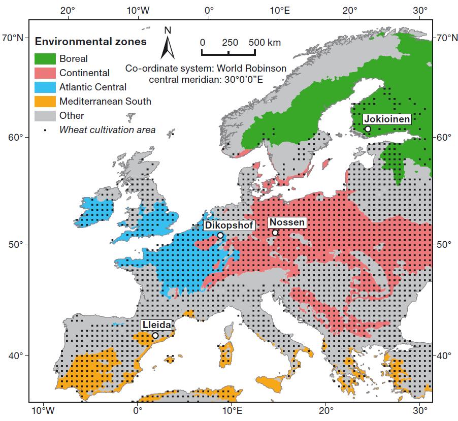 Modelowanie, na podstawie danych historycznych i aktualnych, wpływu scenariuszy zmian klimatu na plonowania zbóż Celem było: zbadanie czułości wybranych modeli (DNDC, WOFOST i DSSAT) wzrostu i