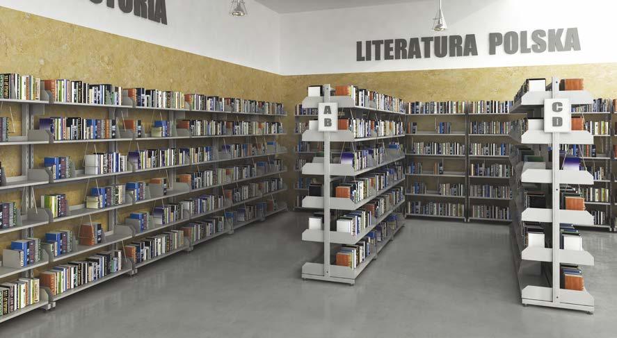 MEBLE BIUROWE REGAŁY BIBLIOTECZNE RMB Regały biblioteczne