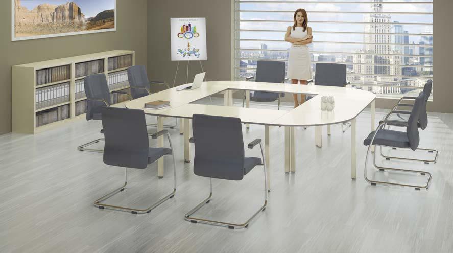 MEBLE BIUROWE STOŁY BIUROWE Dzięki swej minimalistycznej formie oraz ponadczasowemu designowi stoły STB doskonale pasują do wszystkich wnętrz.