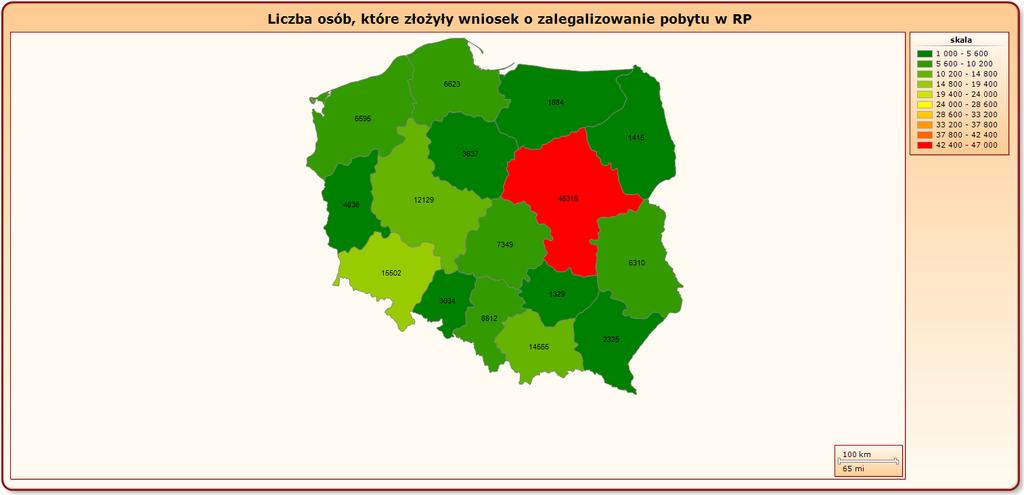 Liczba osób które złożyły wniosek