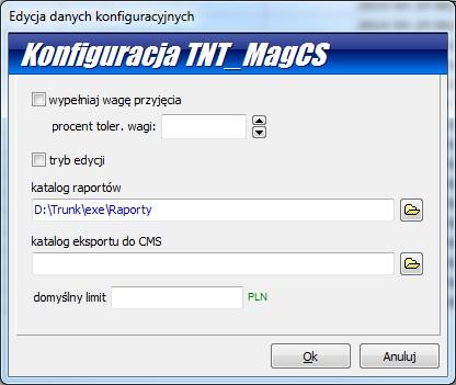 Instrukcja modułu TNT_MagCS v.1.0 Funkcjonalność: Działanie modułu polega na imporcie danych z plików do programu MagCS.