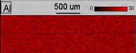 oxide layer after anodizing joined with oxide layer also after electrochemical oxidation, c) 4 joined samples with oxide layers 5 μm thick wania dyfuzyjnego.