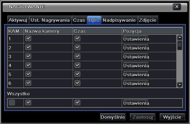 5.3.3. Czas Menu główne Ustawienia Nagrywanie Czas Pre-alarm: czas nagrywania przed wyzwoleniem alarmu (ruch/czujnik). Post-alarm: czas nagrywania po ustąpnieniu alarmu/zaniku ruchu.