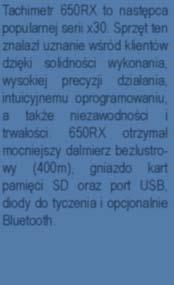 instrumentem odbywa się droga radiową od strony tyczki z lustrem.