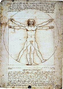 Część I (20 punktów) Zadanie 1. (2 pkt) Zamieszczony poniżej obraz to studium człowieka autorstwa Leonarda da Vinci.