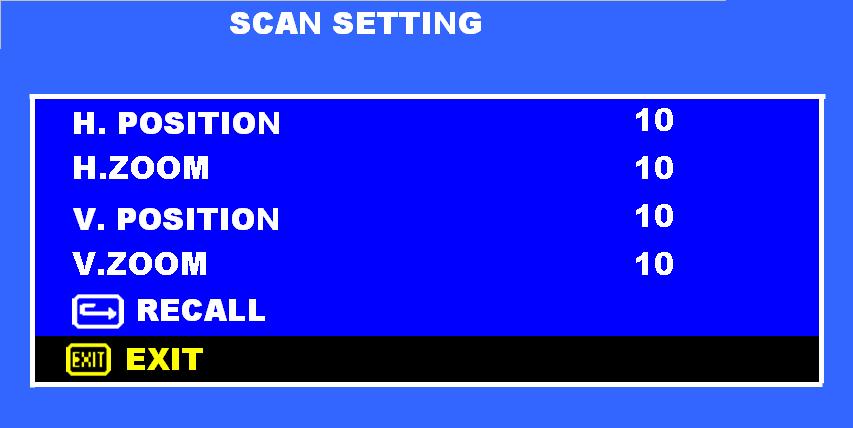 NVM-522LCD - User s manual ver. 1.0 OSD MENU 5.2. COLOR ADJUST menu Colour temperature selection: 6500 9300 Pre-defined profile - 6500K Pre-defined profile - 9300K USER EXIT Manual mode.