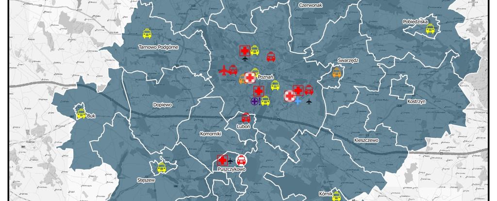 Zespoły Ratownictwa Medycznego i Szpitalne Oddziały Ratunkowe plan Planowane SOR: Szpital Kliniczny im. Heliodora Święcickiego Uniwersytetu Medycznego im. Karola Marcinkowskiego w Poznaniu (ul.