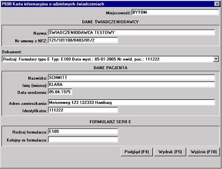 23 Lecznictwo Stacjonarne Karta informacyjna dla cudzoziemców Po wydrukowaniu, kartę informacyjną podpina się do sprawozdania finansowego wysyłanego do NFZ. 3.