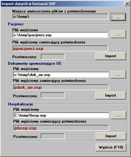 Opcje specjalne 6.15 80 Import danych w formacie XSP Funkcja import danych w formacie XSP umożliwia wymianę danych z systemami zewnętrznymi, czyli wymianę danych z programami innych producentów.